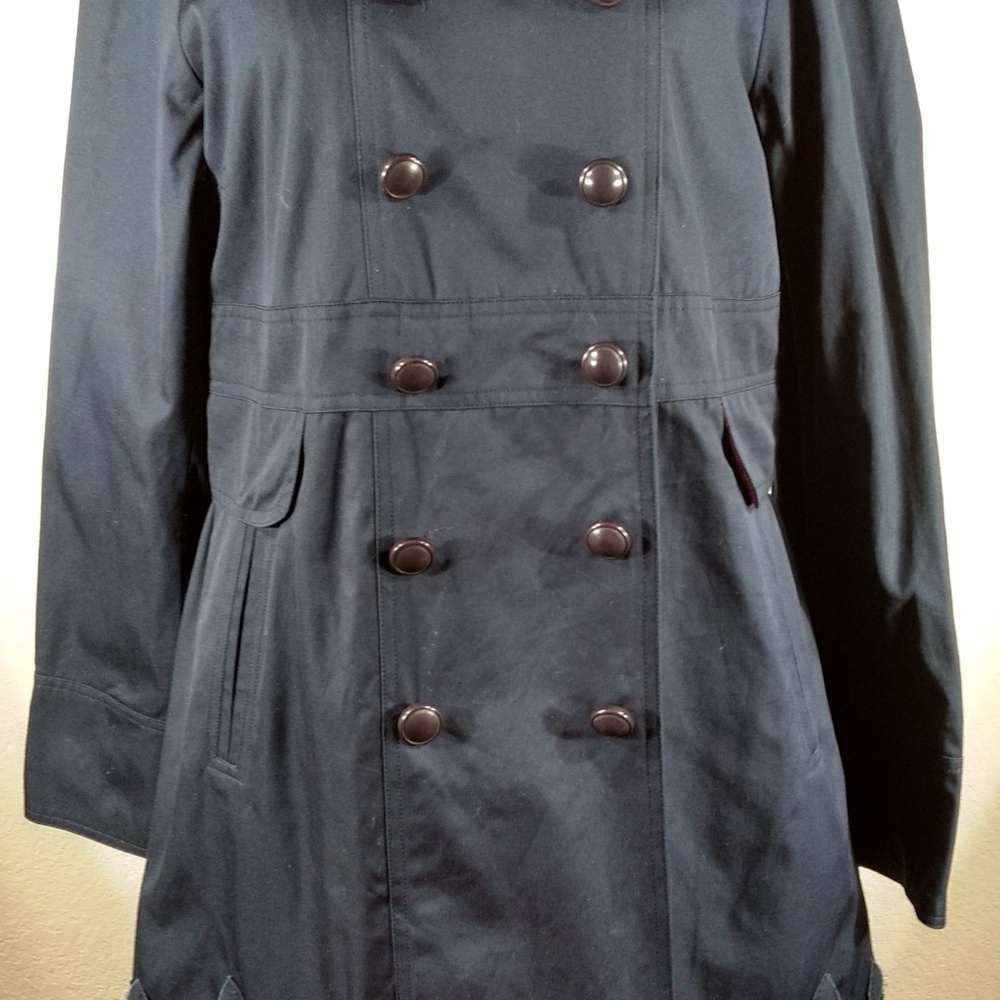 Johnny Was Double Breasted Pilsner Trench Coat in Night (Lined) M NWOT - Picture 5 of 7